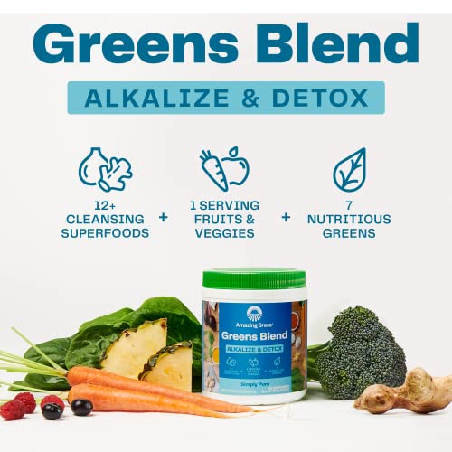 Foto 5 pulgar | Suplemento Amazing Grass Greens Blend, Alcaliniza Y Desintoxica - Venta Internacional.