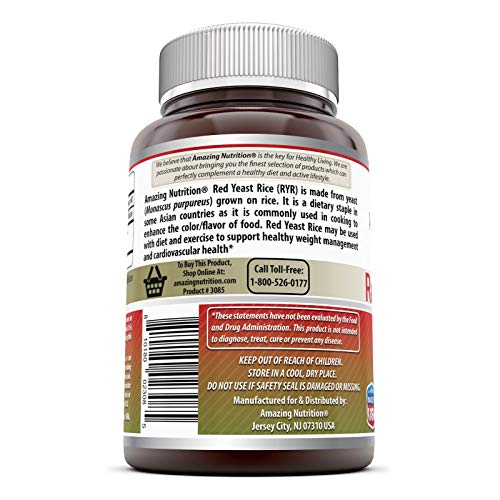 Foto 4 pulgar | Suplemento Amazing Formulas De Arroz De Levadura Roja De 1200 Mg (120 Unidades) - Venta Internacional.