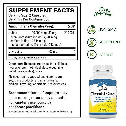 Foto 5 | Suplemento Terry Naturally Thyroid Care 120 Cápsulas - Venta Internacional.
