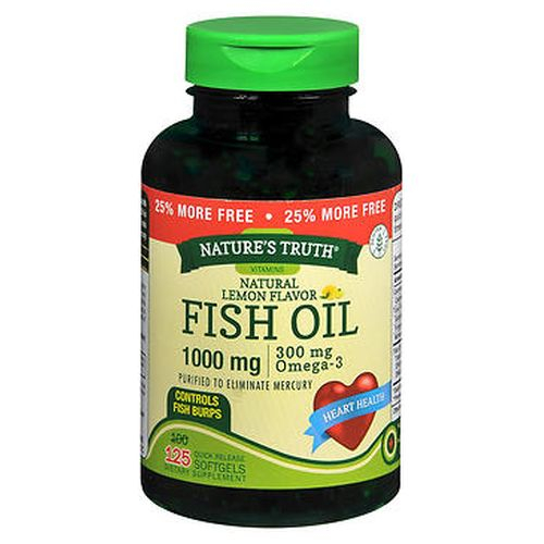 Foto 2 pulgar | Suplemento Nature's Truth Fish Oil 125 Cápsulas Blandas (paquete De 2) - Venta Internacional.