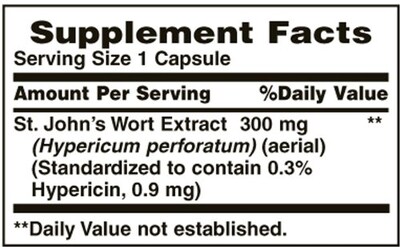 Foto 2 | Suplemento Nature's Bounty Hierba De San Juan 300 Mg 100 Cápsulas - Venta Internacional.