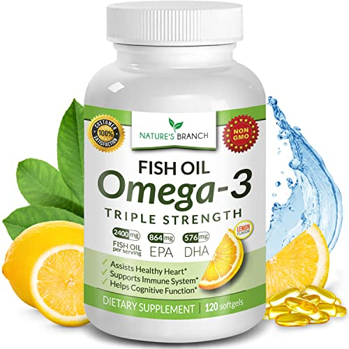 Foto 2 pulgar | Suplemento de Aceite de Pescado Omega 3 Nature's Branch 2400 mg 120 Cápsulas - Venta Internacional