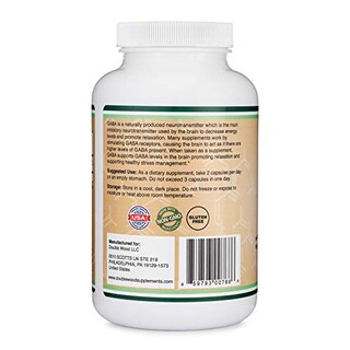 Foto 3 | Suplemento De Gaba Double Wood 500 Mg 300 Cápsulas - Venta Internacional.