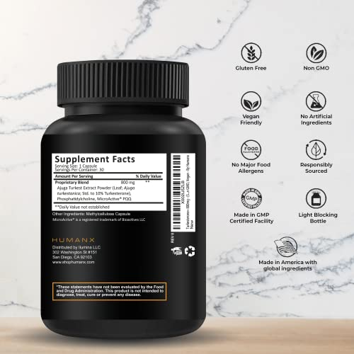 Foto 3 pulgar | Suplemento Humanx De Turquesterona 800 Mg Para El Desarrollo Muscular - Venta Internacional.