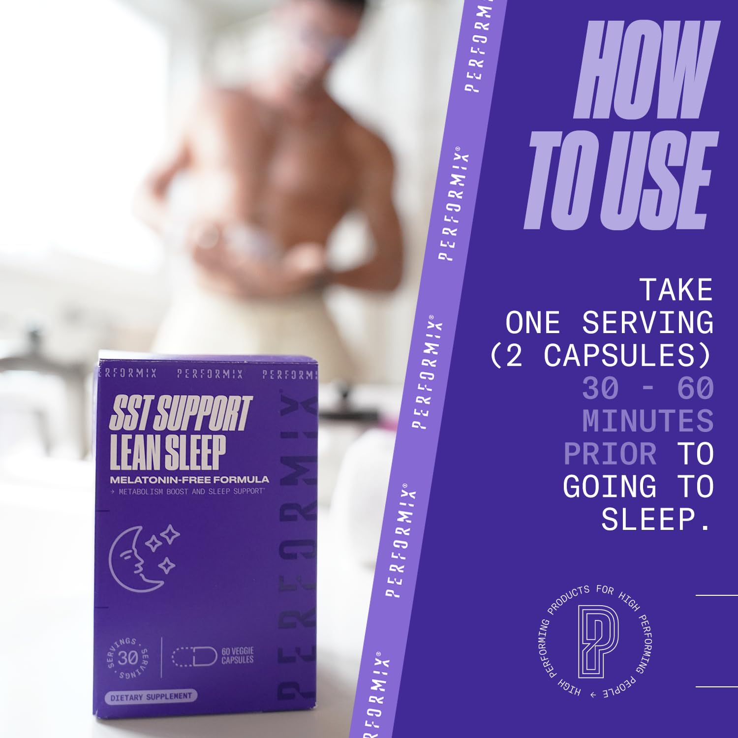 Foto 6 pulgar | Suplemento Performix Sst Support Lean Sleep Aid 60 Cápsulas - Venta Internacional.