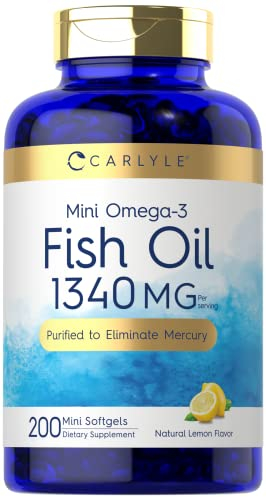 Foto 2 pulgar | Cápsulas Blandas De Aceite De Pescado Supplement Carlyle Mini, 1340 Mg | 200 Omega - Venta Internacional.
