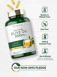 Foto 4 | Suplemento De Aceite De Oliva Carlyle 2000 Mg 120 Cápsulas Blandas Extra Virgi - Venta Internacional.