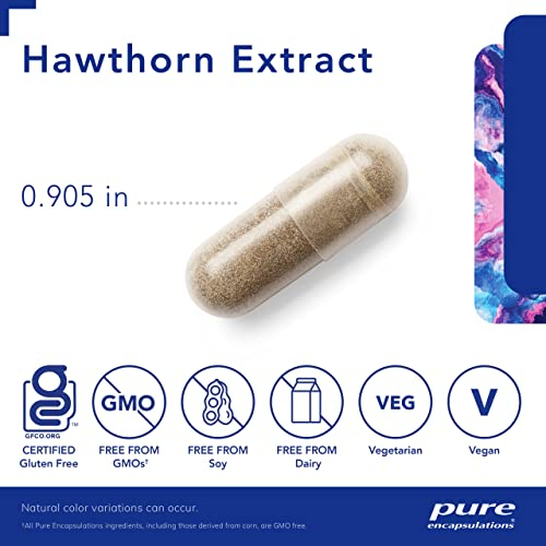 Foto 4 pulgar | Suplemento de Extracto de Espino Blanco Pure Encapsulations 120 Cápsulas - Venta Internacional