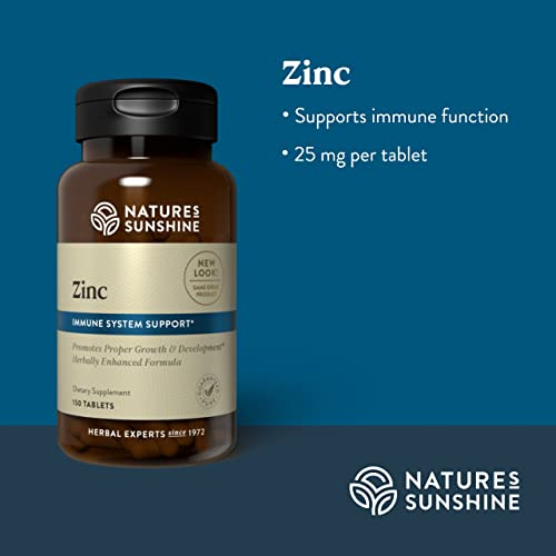 Foto 5 pulgar | Suplemento Nature's Sunshine Zinc 25 Mg 150 Comprimidos - Venta Internacional