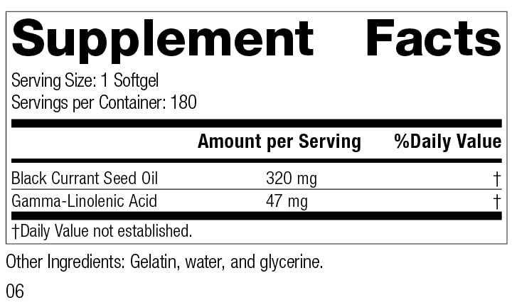 Foto 3 pulgar | Suplemento De Aceite De Semillas De Grosella Negra De Proceso Estándar, 180 G - Venta Internacional.