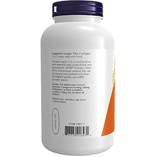 Foto 3 | Aceite De Semillas De Calabaza Supplement Now De 1000 Mg Con Ácidos Grasos Esenciales 200 Cápsulas B - Venta Intern