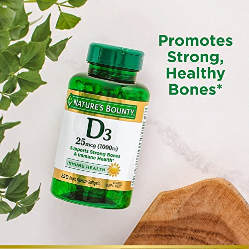 Foto 4 | Suplemento De Vitamina D3 De Nature's Bounty, 1000 Ui, 250 Cápsulas Blandas - Venta Internacional.
