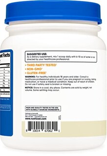 Foto 3 | Colágeno En Polvo Nutricost Grass-fed 454 G (vainilla) Hydrolisa - Venta Internacional