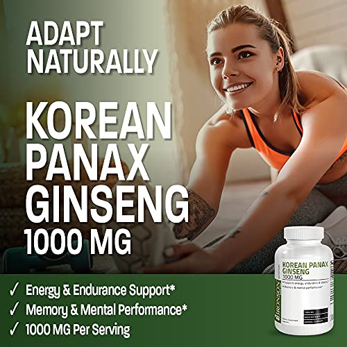 Foto 4 pulgar | Suplemento Bronson Korean Panax Ginseng 1000 Mg 250 Cápsulas - Venta Internacional.