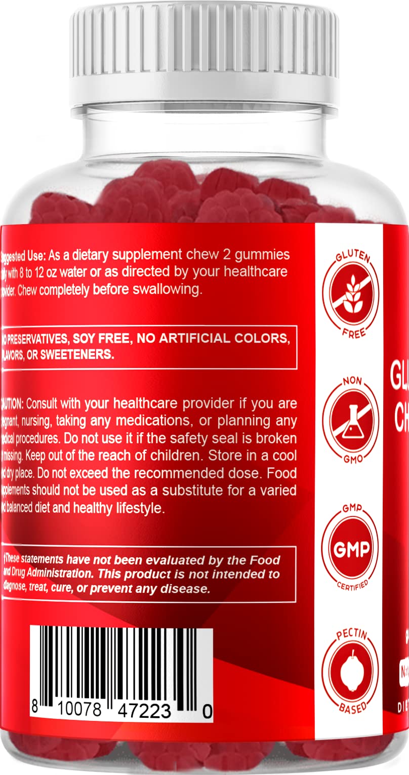 Foto 6 pulgar | Suplemento Vitamínico De Gomitas Con Glucosamina Y Condroitina, 60 Unidades - Venta Internacional.