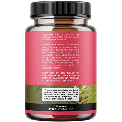 Foto 2 | Suplemento Natures Craft Saw Palmetto 500 Mg Para Mujeres - Venta Internacional.