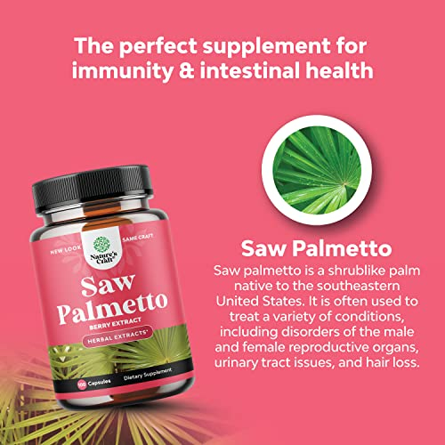 Foto 6 pulgar | Suplemento Natures Craft Saw Palmetto 500 Mg Para Mujeres - Venta Internacional.