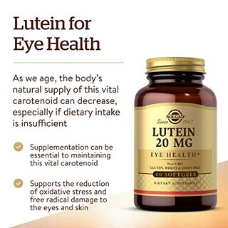 Foto 3 | Suplemento Solgar Lutein 20 mg 60 Cápsulas Blandas Apoya la Salud Ocular - Venta Internacional