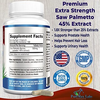 Foto 2 | Suplemento Yummyvite Extra Strength Con Extracto De Palma Enana Americana Al 45% - Venta Internacional.
