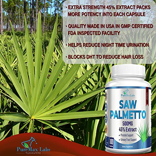 Foto 4 pulgar | Suplemento Yummyvite Extra Strength Con Extracto De Palma Enana Americana Al 45% - Venta Internacional.