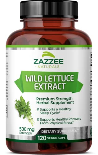 Foto 2 pulgar | Suplemento De Extracto De Lechuga Silvestre De Zazzee, 500 Mg, 120 Cápsulas Veganas - Venta Internacional.
