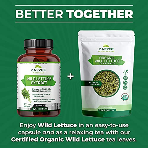 Foto 7 pulgar | Suplemento De Extracto De Lechuga Silvestre De Zazzee, 500 Mg, 120 Cápsulas Veganas - Venta Internacional.
