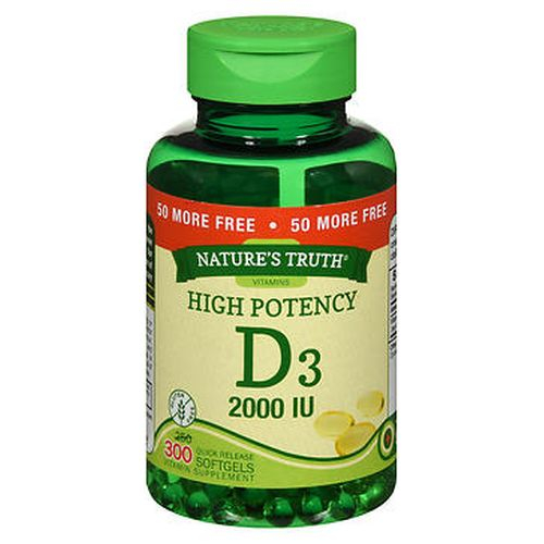Foto 1 | Suplemento De Vitamina D3 De Nature's Truth, 2000 Ui, Cápsulas Blandas, 300 Unidades - Venta Internacional.