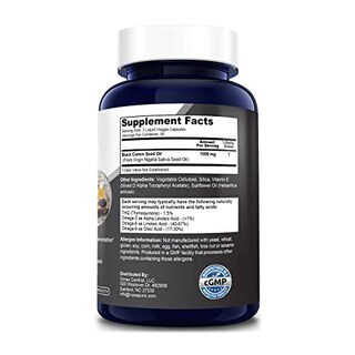 Foto 2 | Suplemento De Aceite De Semilla Negra Nusapure, 1000 Mg, 180 Cápsulas De Gelatina Blanda - Venta Internacional.