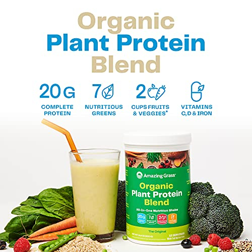 Foto 3 pulgar | Proteína en Polvo Amazing Grass Organic Plant 11 Porciones - Venta Internacional