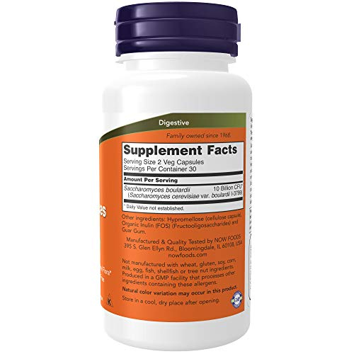 Foto 3 pulgar | Supplement Now Saccharomyces Boulardii, 5 Mil Millones De Cfu, 60 Cápsulas - Venta Internacional.