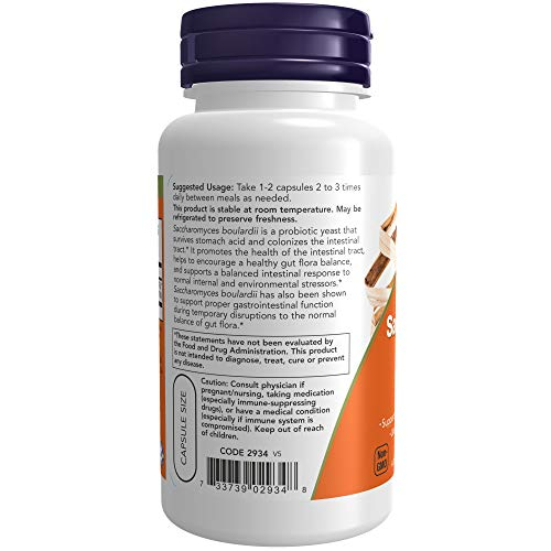 Foto 4 pulgar | Supplement Now Saccharomyces Boulardii, 5 Mil Millones De Cfu, 60 Cápsulas - Venta Internacional.