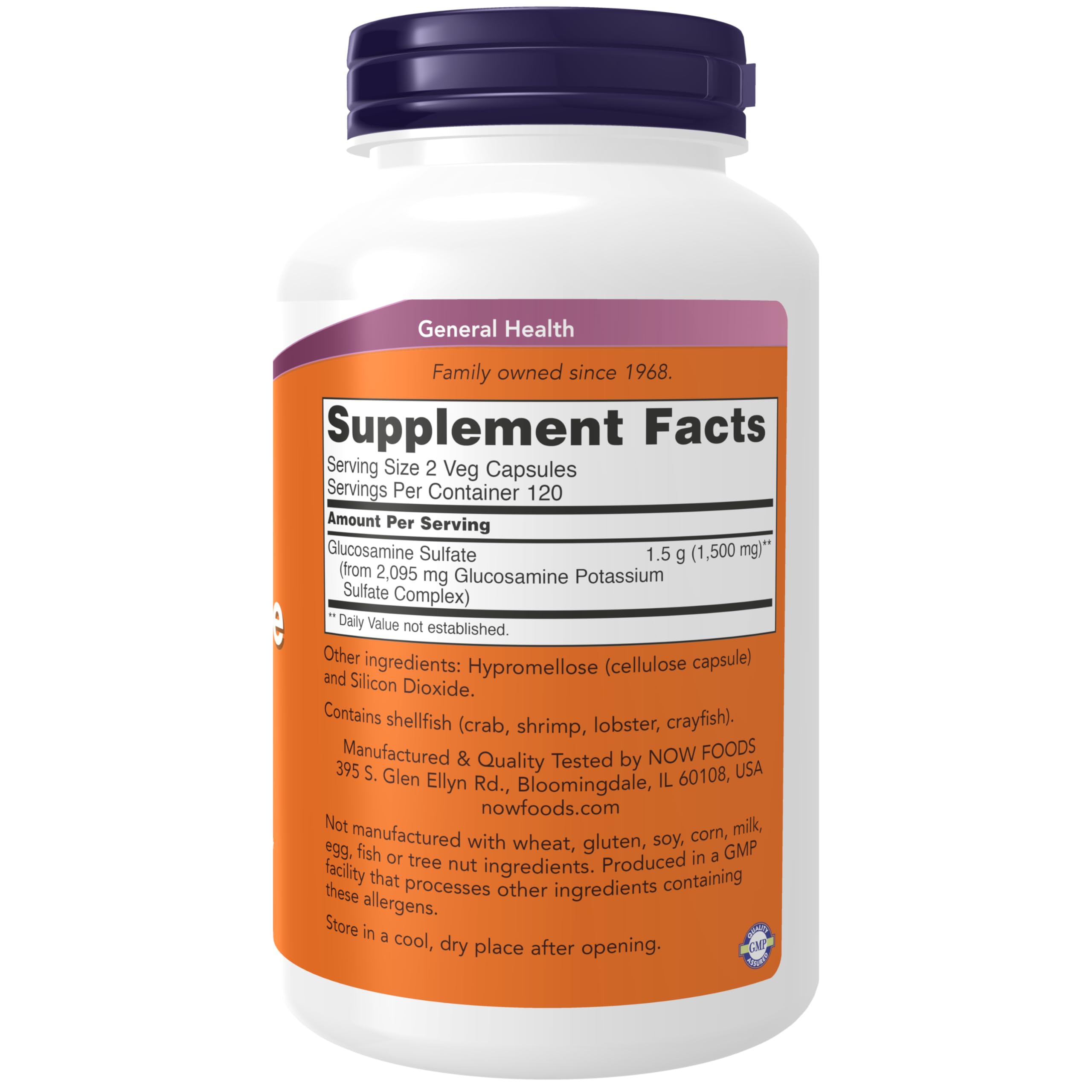 Foto 3 pulgar | Supplement Now Sulfato De Glucosamina 750 Mg 240 Cápsulas Vegetarianas - Venta Internacional.