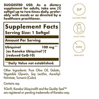 Foto 2 | Suplemento Solgar Ubiquinol 100 mg 50 Cápsulas Blandas Advanced Antioxidantes - Venta Internacional