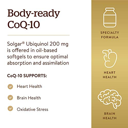 Foto 6 pulgar | Suplemento Solgar Ubiquinol 100 mg 50 Cápsulas Blandas Advanced Antioxidantes - Venta Internacional