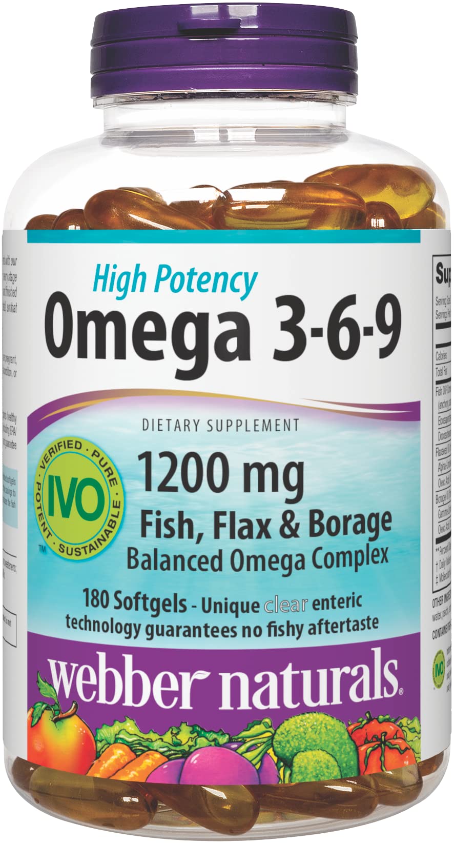Foto 2 pulgar | Suplemento Triple Omega 3-6-9 De Webber Naturals, 1200 Mg - Venta Internacional.