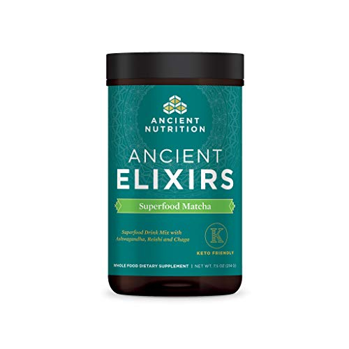 Foto 2 pulgar | Té Verde Matcha En Polvo Ancient Nutrition Con Ashwagandha 20s - Venta Internacional.
