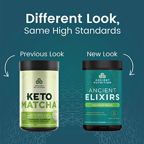 Foto 2 | Té Verde Matcha En Polvo Ancient Nutrition Con Ashwagandha 20s - Venta Internacional.