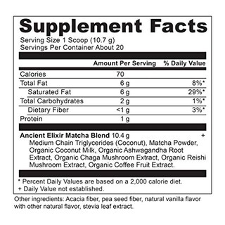 Foto 3 | Té Verde Matcha En Polvo Ancient Nutrition Con Ashwagandha 20s - Venta Internacional.