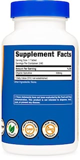 Foto 4 | Suplemento Nutricost De Espirulina Orgánica 500 Mg 240 Tabletas - Venta Internacional.