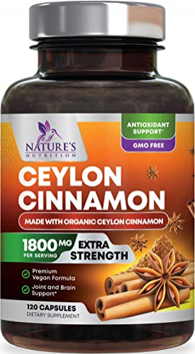 Foto 2 pulgar | Suplemento Nature's Nutrition, Canela De Ceilán, 1800 Mg, 120 Cápsulas - Venta Internacional.