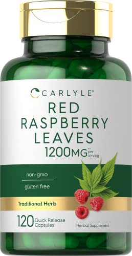 Foto 2 pulgar | Suplemento Carlyle Red Raspberry Leaf 1200 Mg 120 Cápsulas - Venta Internacional.