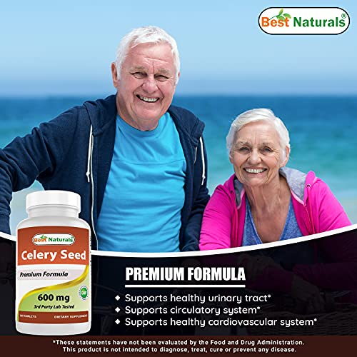 Foto 5 pulgar | Tableta de Semillas de Apio Supplement Best Naturals 600 mg 180 Unidades - Venta Internacional