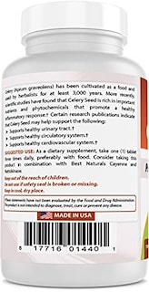 Foto 6 | Tableta de Semillas de Apio Supplement Best Naturals 600 mg 180 Unidades - Venta Internacional