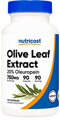 Foto 2 pulgar | Suplemento Nutricost Extracto de Hoja de Olivo 750 mg 90 Cápsulas - Venta Internacional