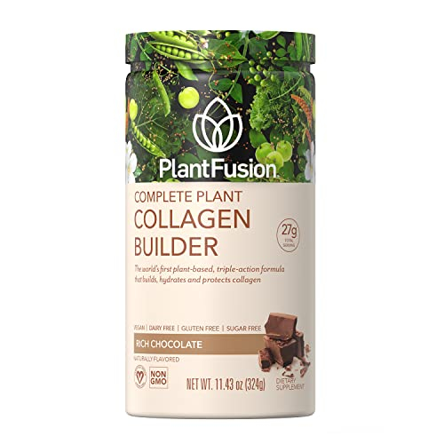Foto 2 pulgar | Colágeno en Polvo Plantfusion Vegan Chocolate 340 ml - Venta Internacional