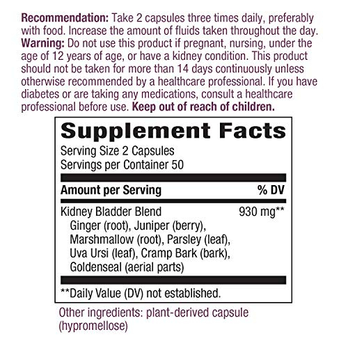 Foto 4 pulgar | Suplemento Nature's Way Para La Vejiga Renal 930 Mg 100 Cápsulas - Venta Internacional.