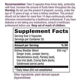 Foto 3 | Suplemento Nature's Way Para La Vejiga Renal 930 Mg 100 Cápsulas - Venta Internacional.
