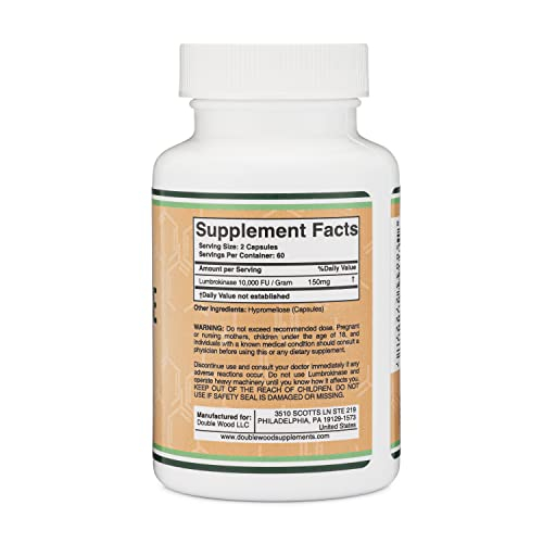 Foto 3 pulgar | Suplemento De Enzimas Lumbroquinasas 150 Mg 120 Cápsulas - Venta Internacional