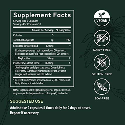 Foto 7 pulgar | Suplemento Gaia Herbs Quick Defense Immune Support 20 Cápsulas - Venta Internacional