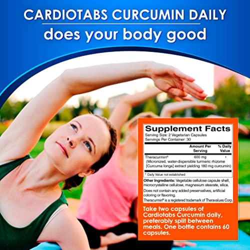Foto 4 pulgar | Suplemento Cardiotabs, Cúrcuma Y Curcumina, 600 Mg, 60 Cápsulas - Venta Internacional.
